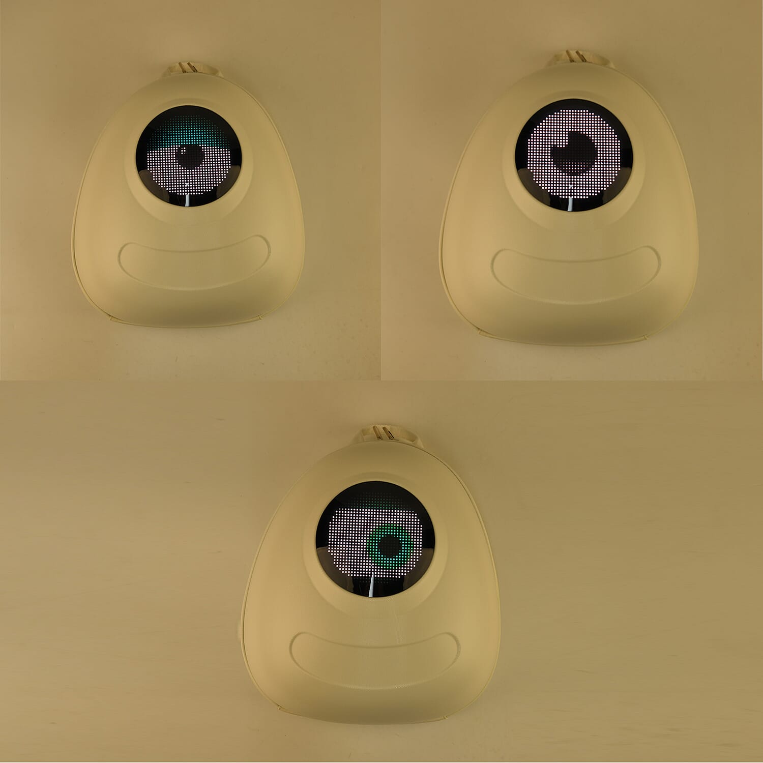 ABS Patterned Backpack (Size 27x16x26 cm) - White