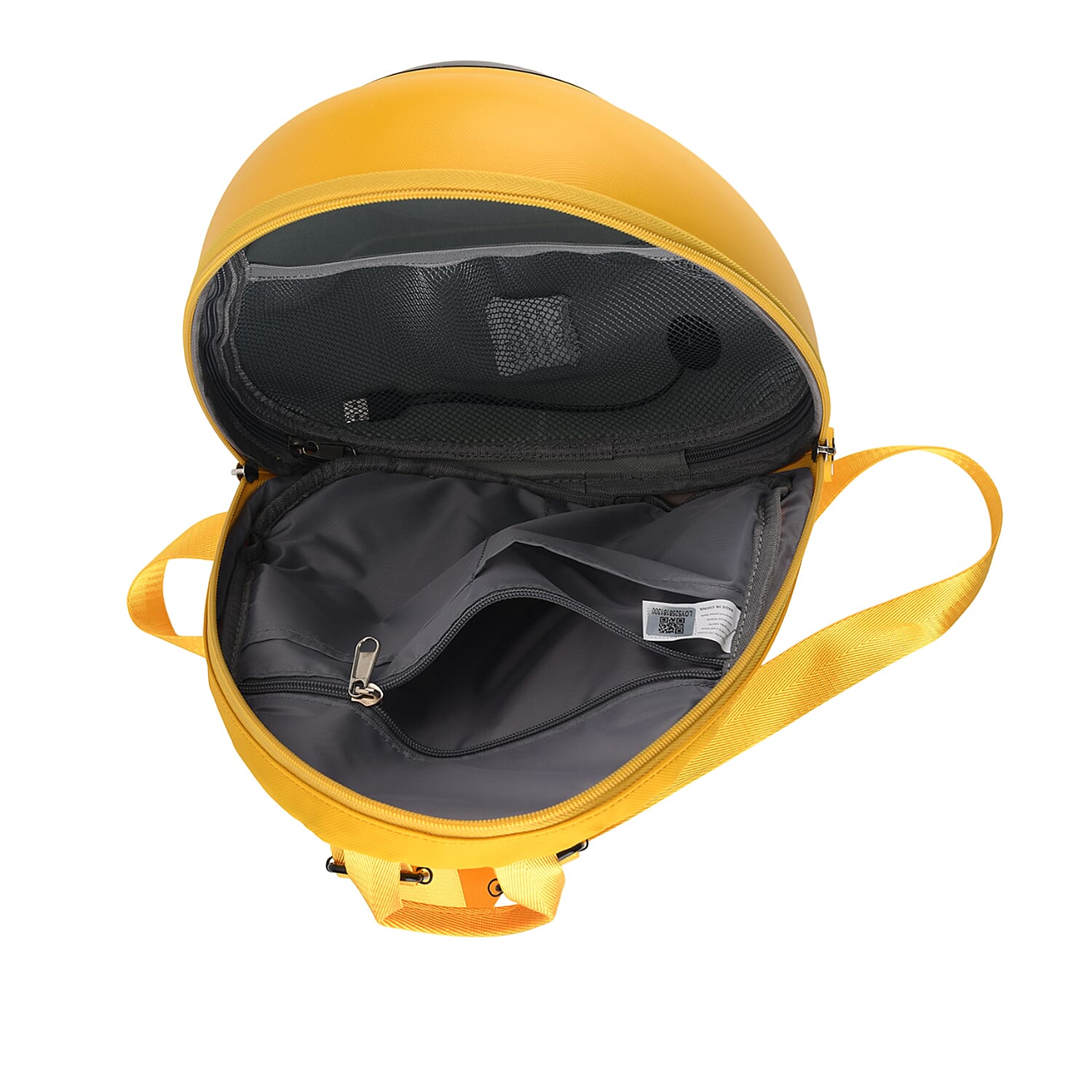 ABS Patterned Backpack (Size 27x16x26 cm) - Yellow