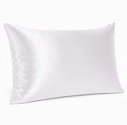 LA Marey Signature Mulberry Silk Pillow Case with Button (Size 75x50 cm) - Light pink