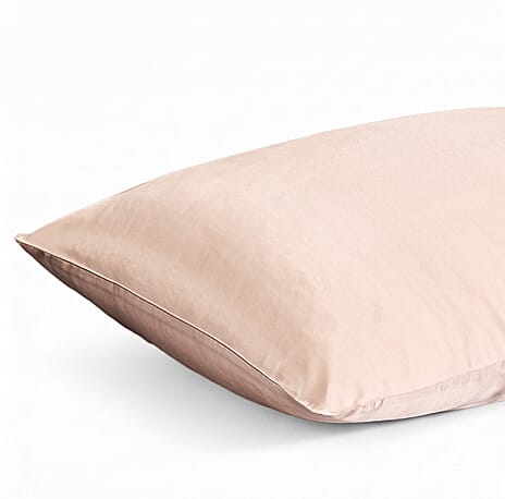 LA Marey Signature Mulberry Silk Pillow Case with Button (Size 75x50 cm) - Beige