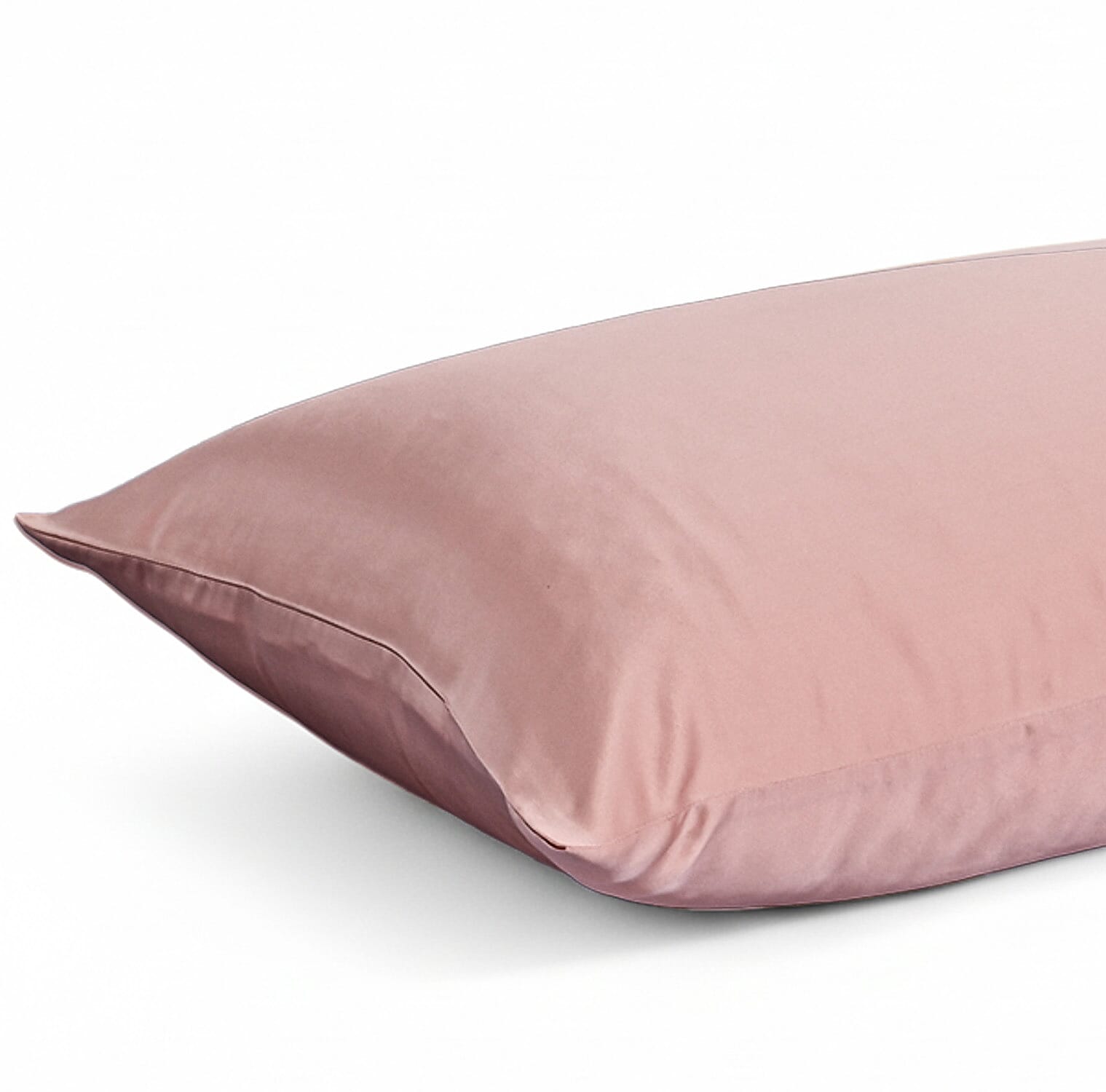 LA Marey Signature Mulberry Silk Pillow Case with Button (Size 75x50 cm) - Light pink
