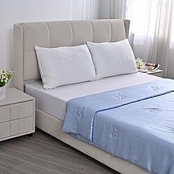 LA Marey Signature Mulberry Silk Patterned Comforter and Duvet