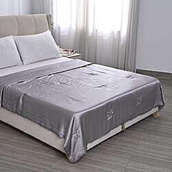 LA Marey Signature Mulberry Silk Patterned Comforter and Duvet