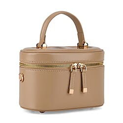 Valisseire Ladies Genuine Leather Vanity Handbag - Khaki
