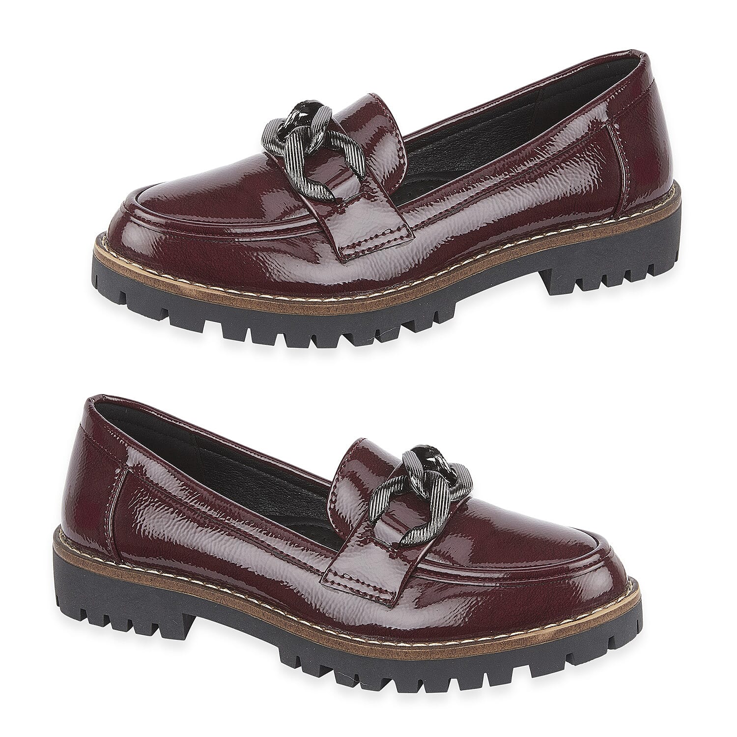 Faux Suede Adeline Loafers (Size 8) - Burgundy