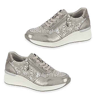 https://tjcuk.sirv.com/Products/84/1/8419459/Shoreditch-Womens-Metallic-Wedge-Lace-Up-Sneakers-With-Side-Zip-Size-5_8419459.jpg?w=342&h=342