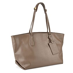 Leather Patterned Tote Bag (Size 43x14x30 ) - Olive