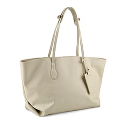 Leather Patterned Tote Bag (Size 43x14x30 ) - Olive