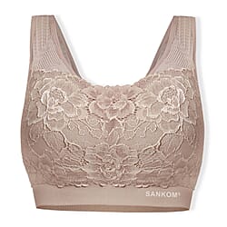 Sankom Switzerland Patent Classic Bra With Lace 