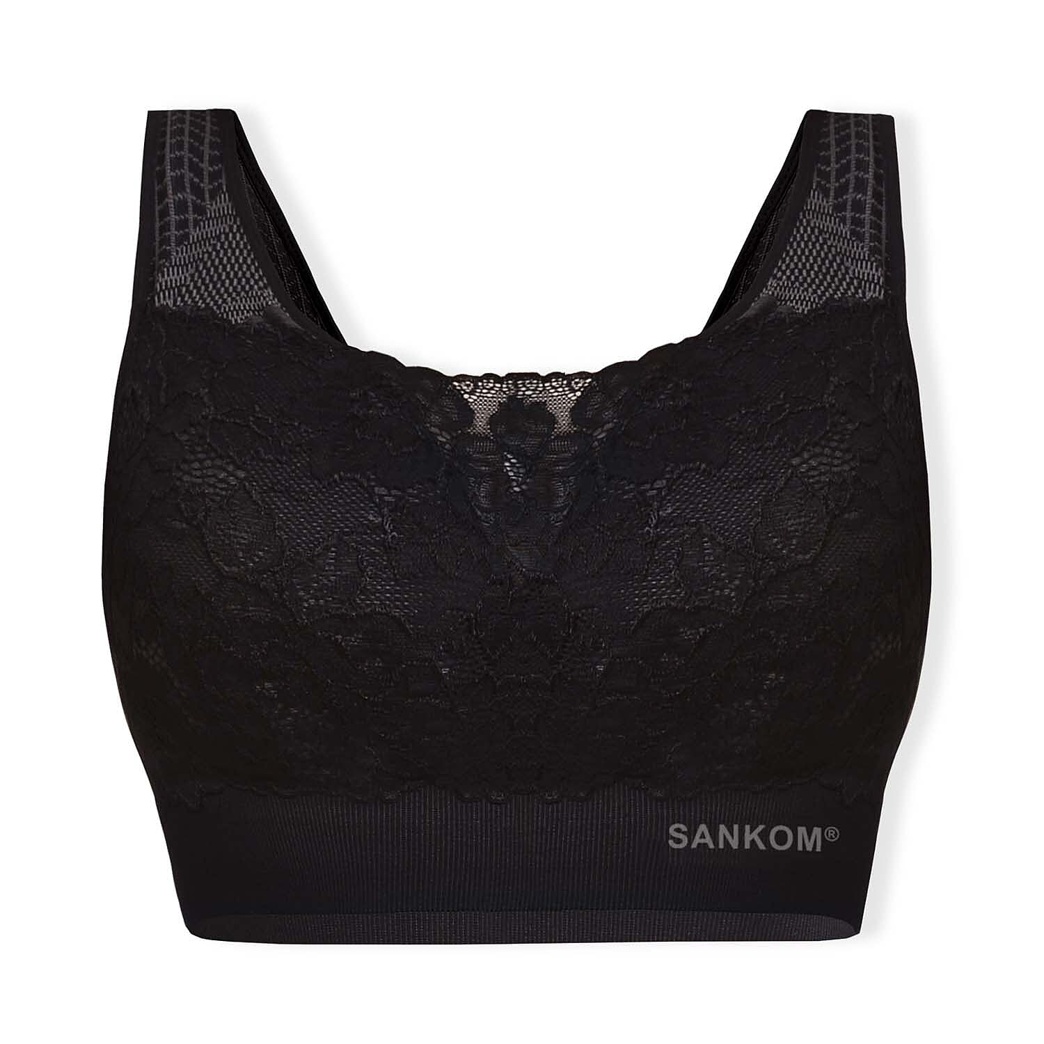 Sankom Switzerland Patent Classic Bra With Lace 