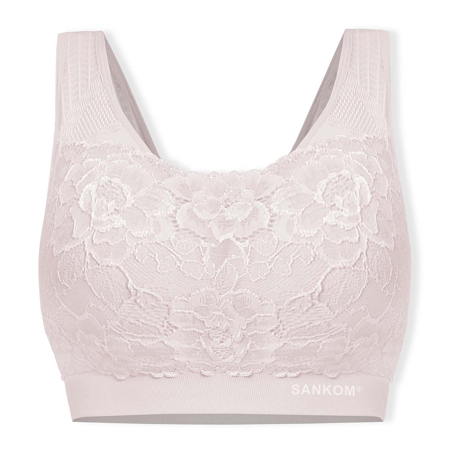 Sankom Switzerland Patent Classic Bra With Lace 
