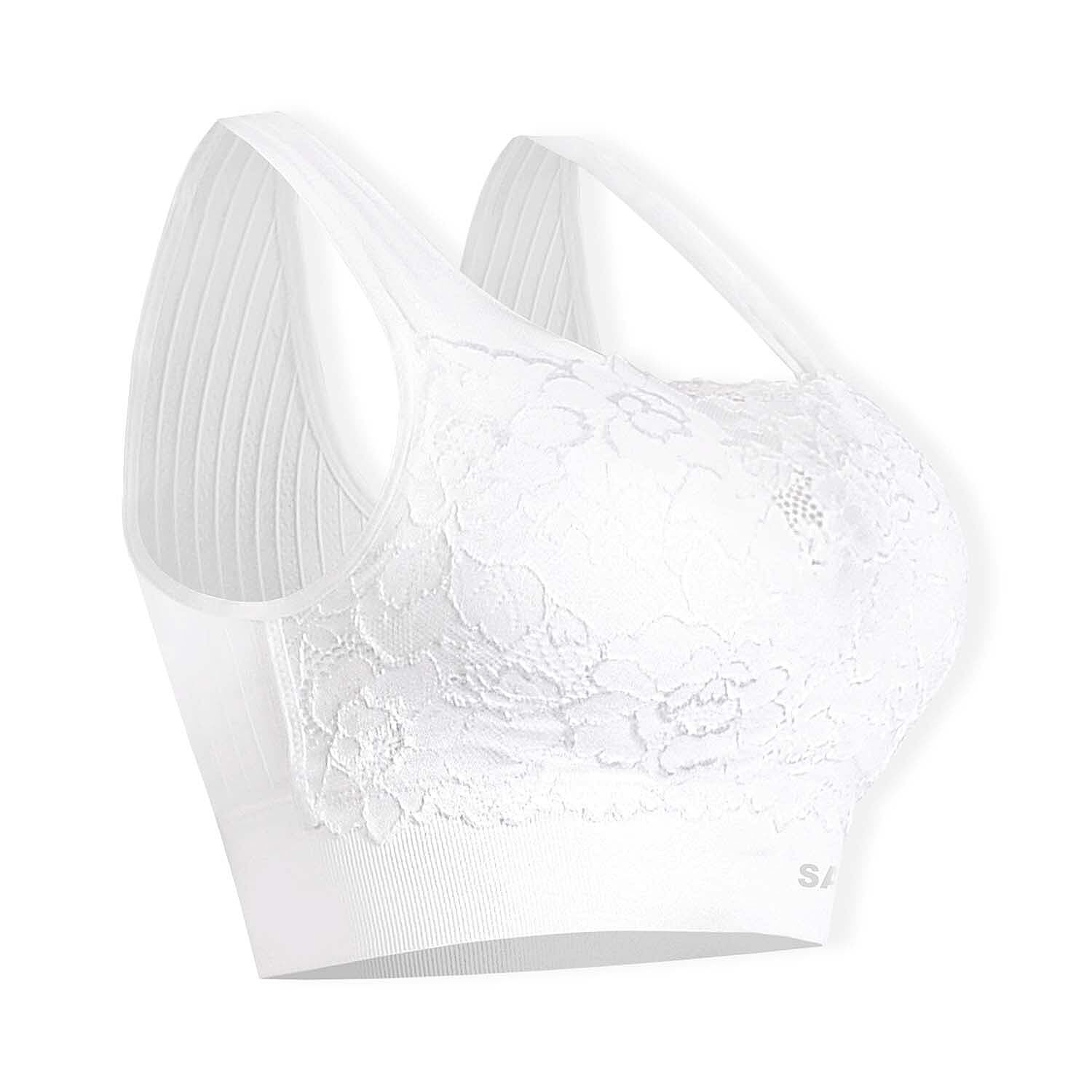 Sankom Switzerland Patent Classic Bra With Lace 