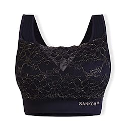 Sankom Switzerland Patent Classic Bra With Lace 