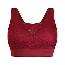 Sankom Switzerland Patent Classic Bra With Lace 