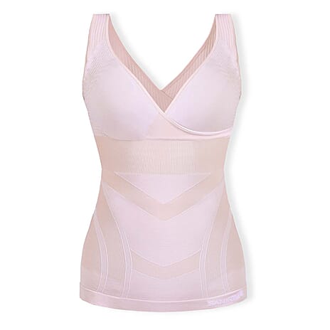 Sankom Switzerland Premium Cooling Bra With Vest (Size XXXL) - Pink