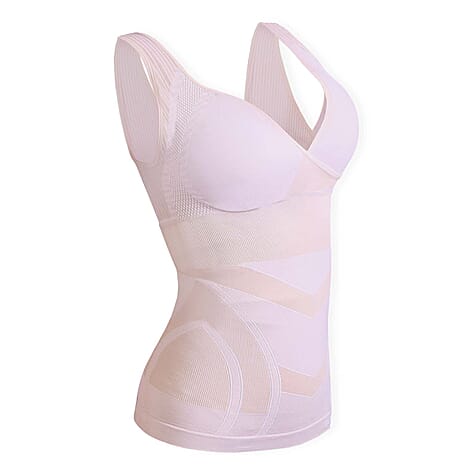 Sankom Switzerland Premium Cooling Bra With Vest (Size XXXL) - Pink