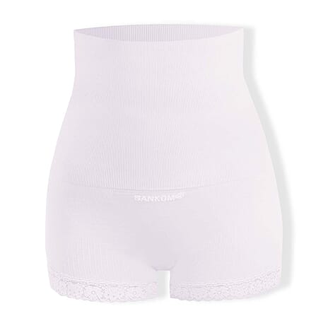 Sankom Switzerland Patent Premium Cooling White High Waisted Briefs (Size XXL- 18-20)