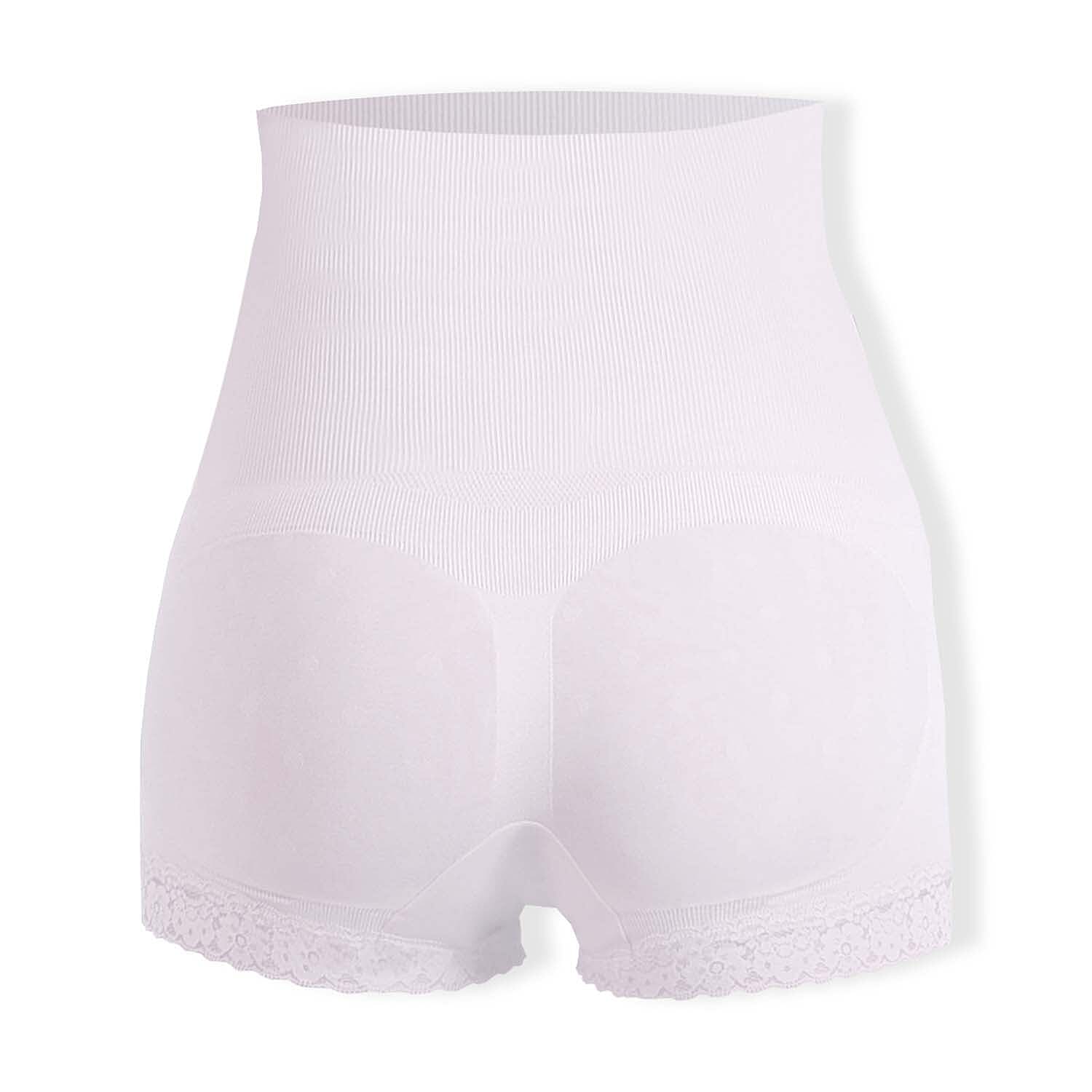 Sankom Switzerland Patent Premium Cooling White High Waisted Briefs (Size XXL- 18-20)
