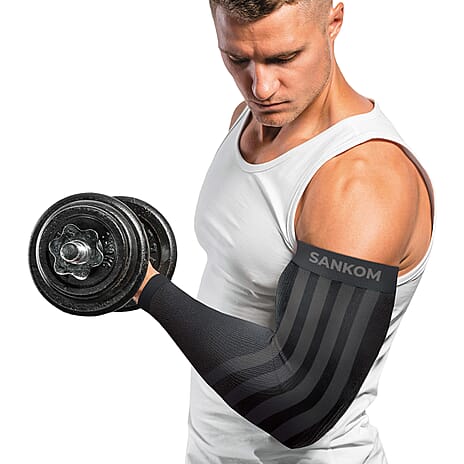 Sankom Active Compression Arm Sleeves (Size - S-M) - Black