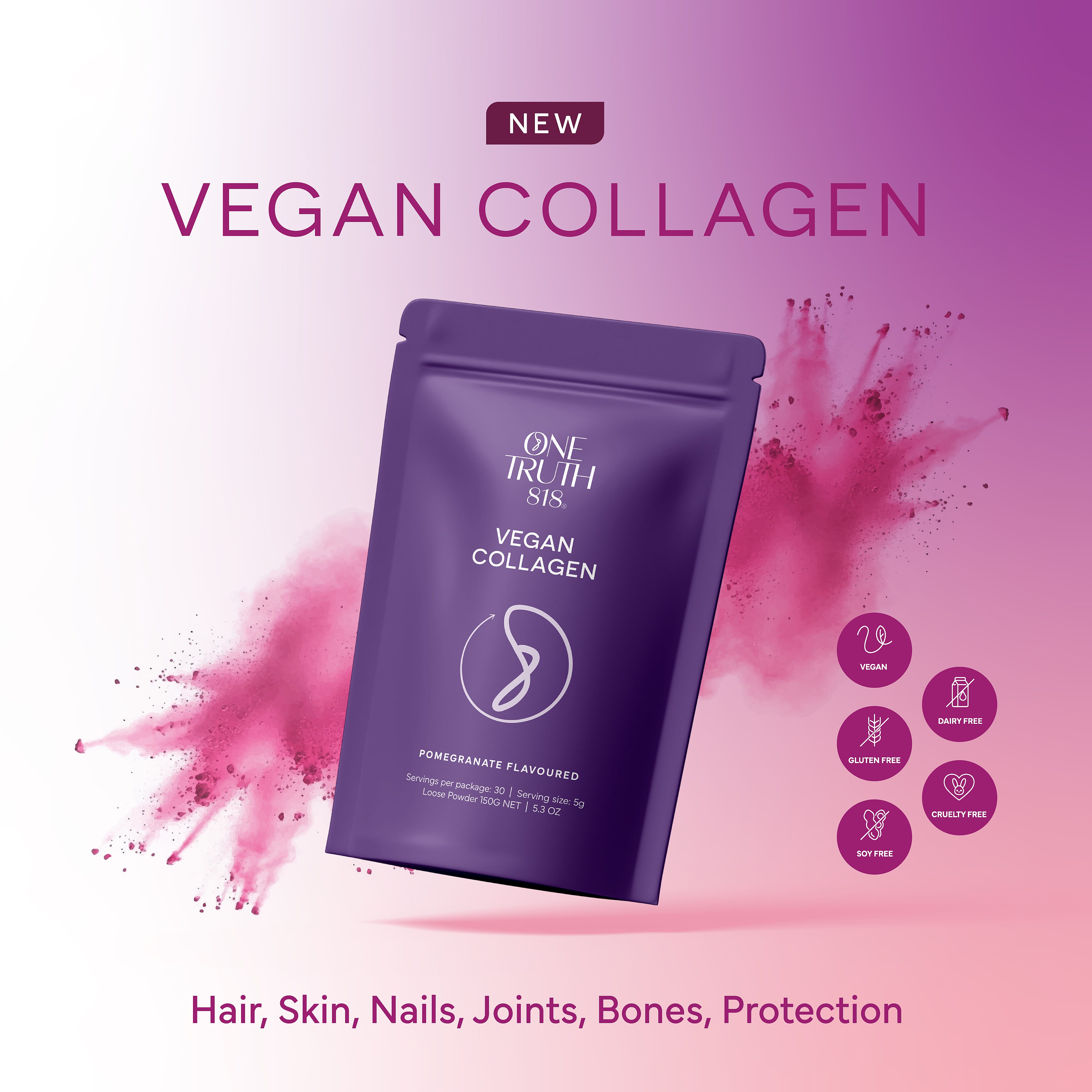 One Truth 818 Vegan Collagen Drink