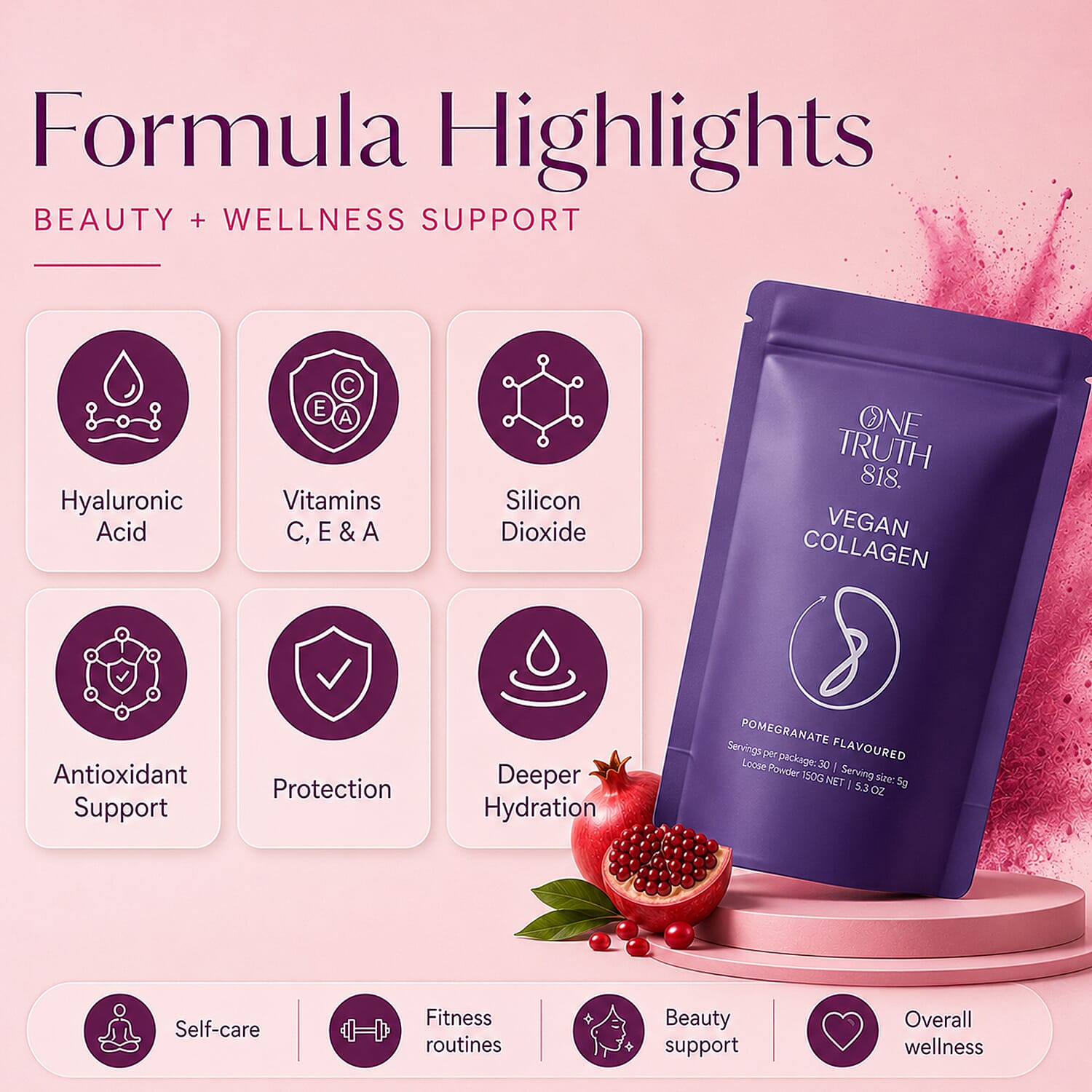 NEW LAUNCH- One Truth 818 Vegan Collagen Powder