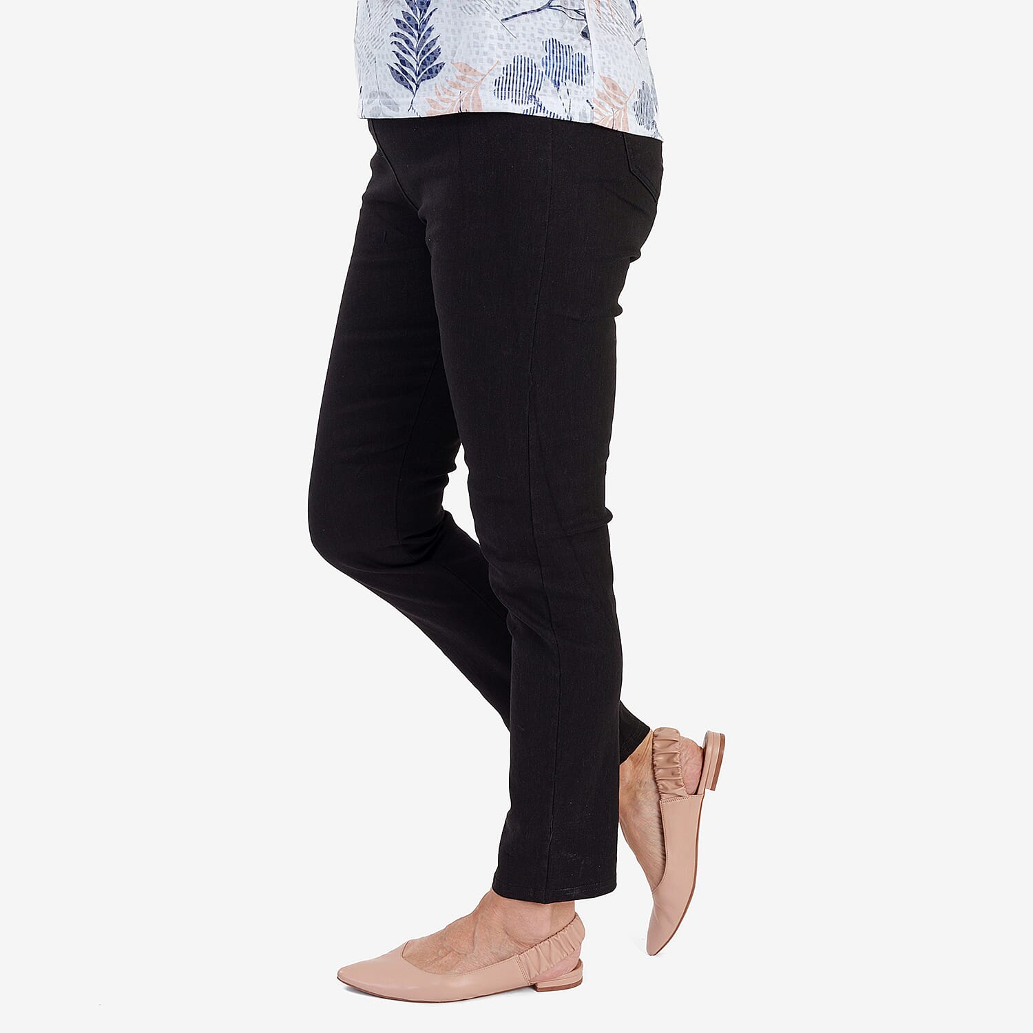 Sugar Crisp Elasticated Waistband Jeans with 27 inch Leg 