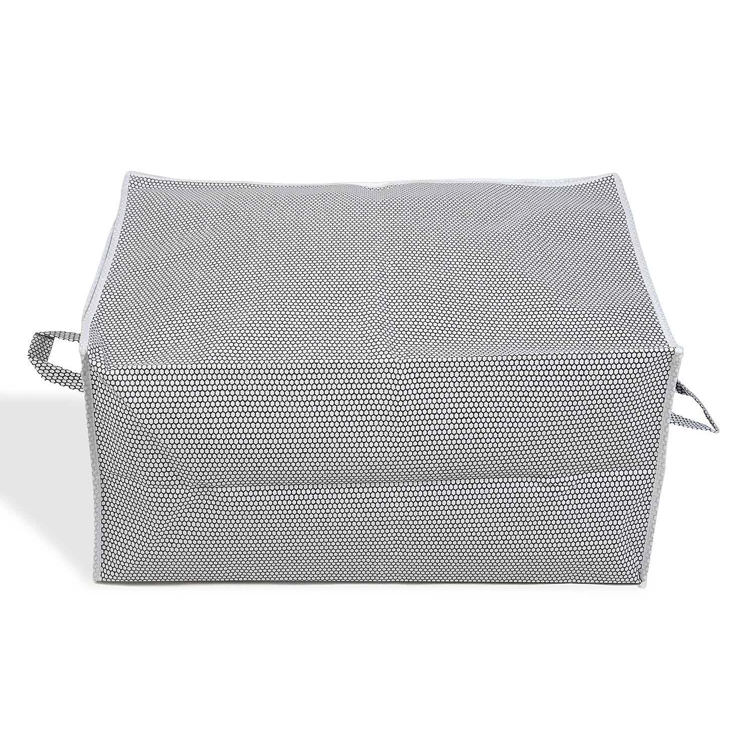 Patterned Storage Box (Size 60x30x45 cm) - Gray