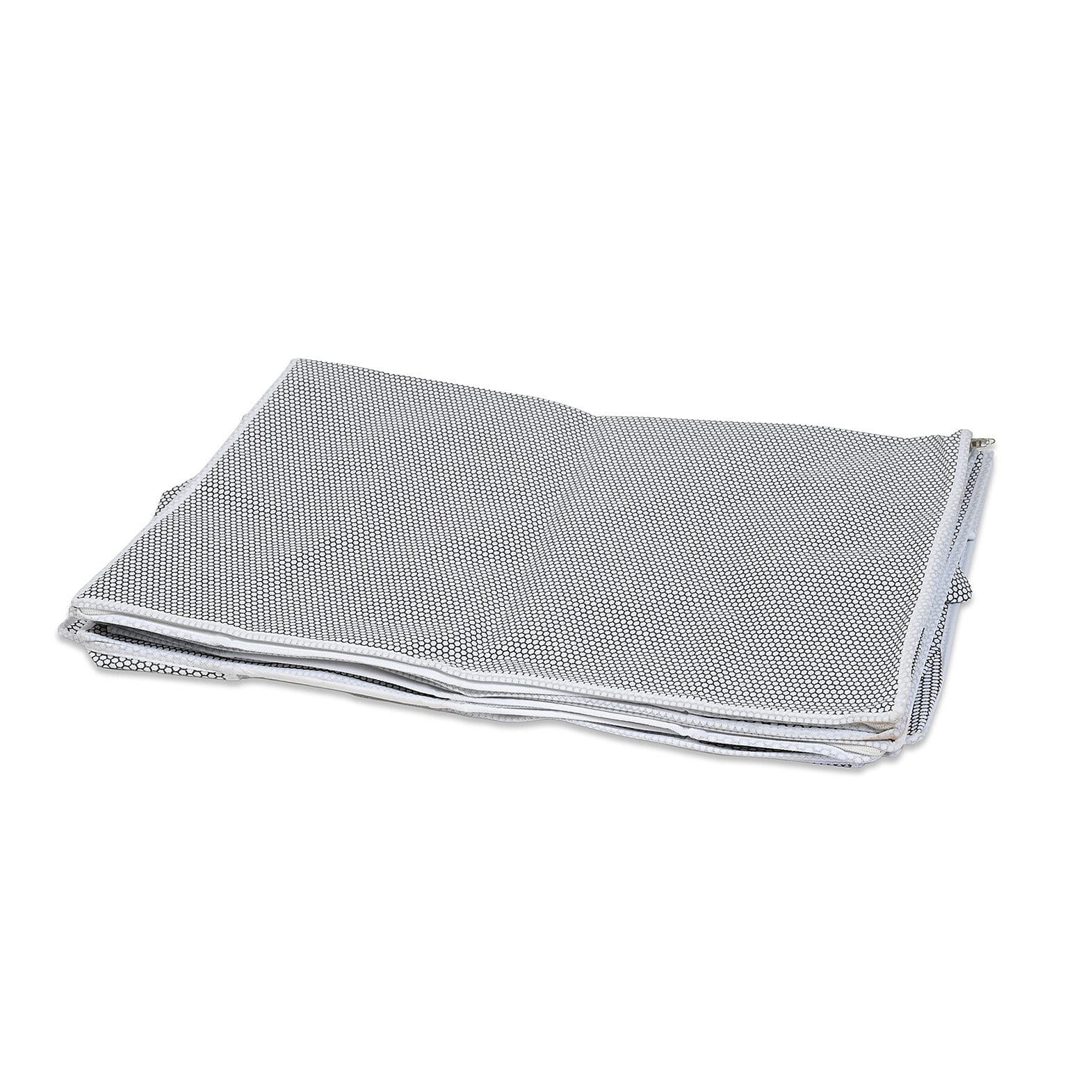Patterned Storage Box (Size 60x30x45 cm) - Gray