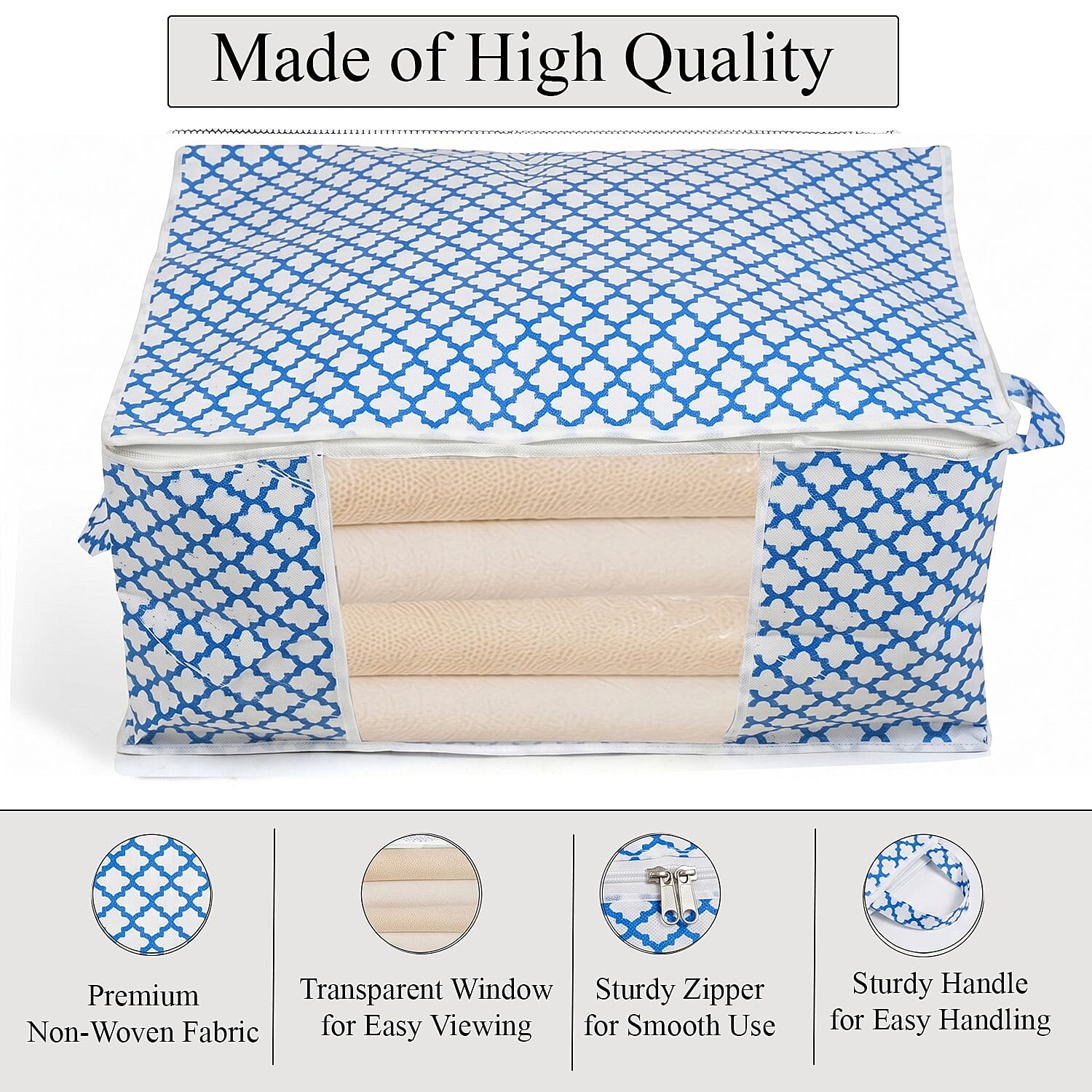 Patterned Storage Box (Size 60x30x45 cm)