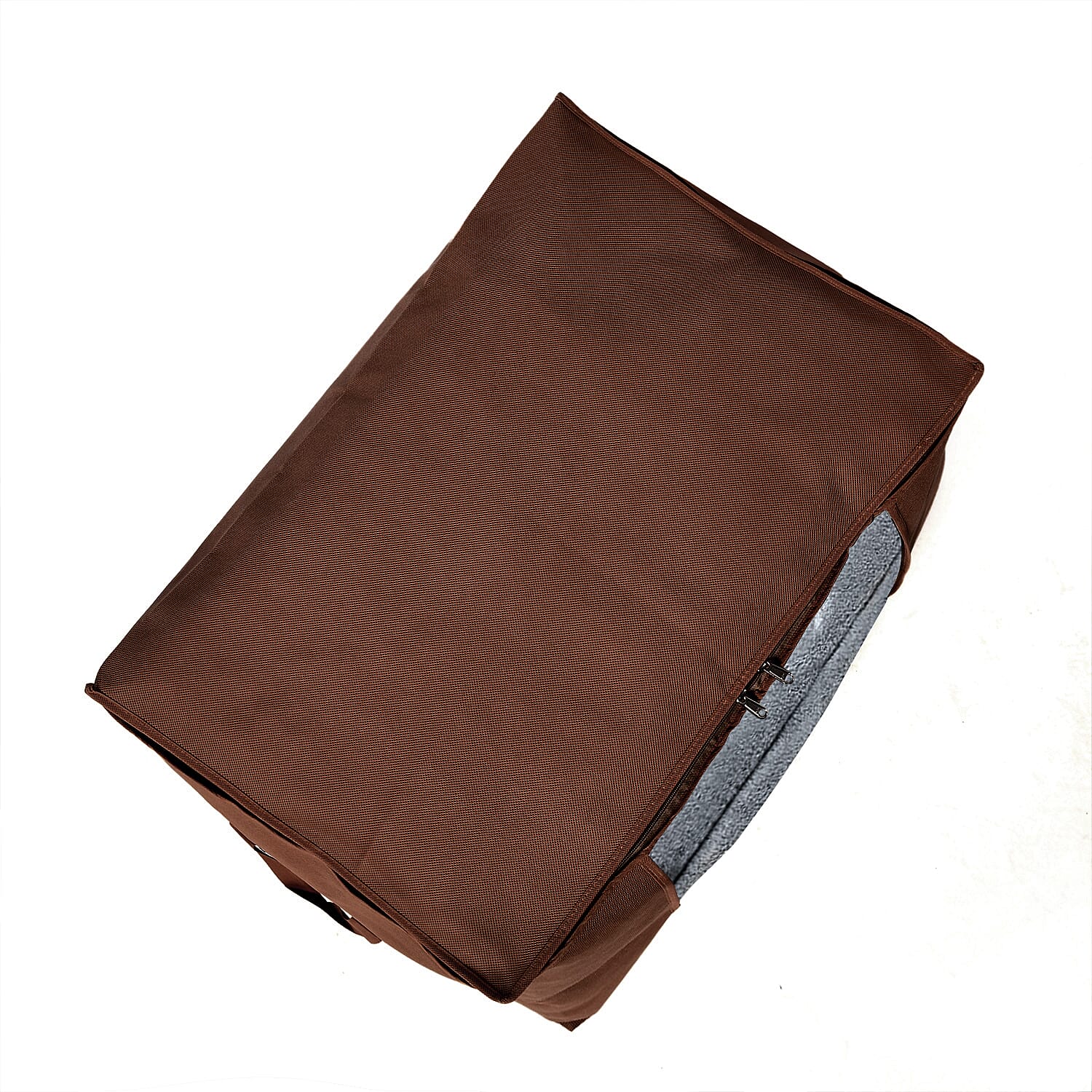 Livmore Set of 5 Non-Woven Fabric Storage Bags with Clear Window (34 x 60 x 42 cm) - Brown