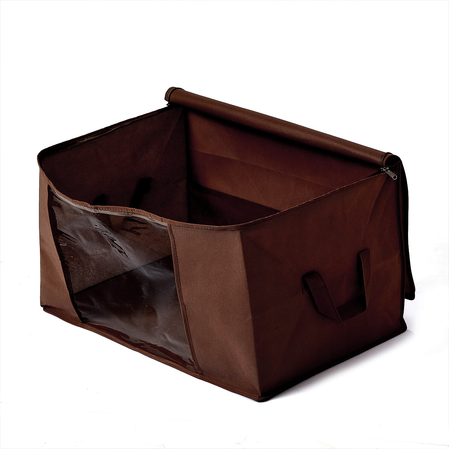 Livmore Set of 5 Non-Woven Fabric Storage Bags with Clear Window (34 x 60 x 42 cm) - Brown