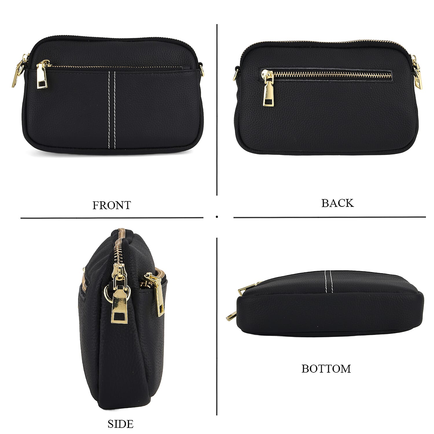 Crossbody Bag (Size - One Size) - Black