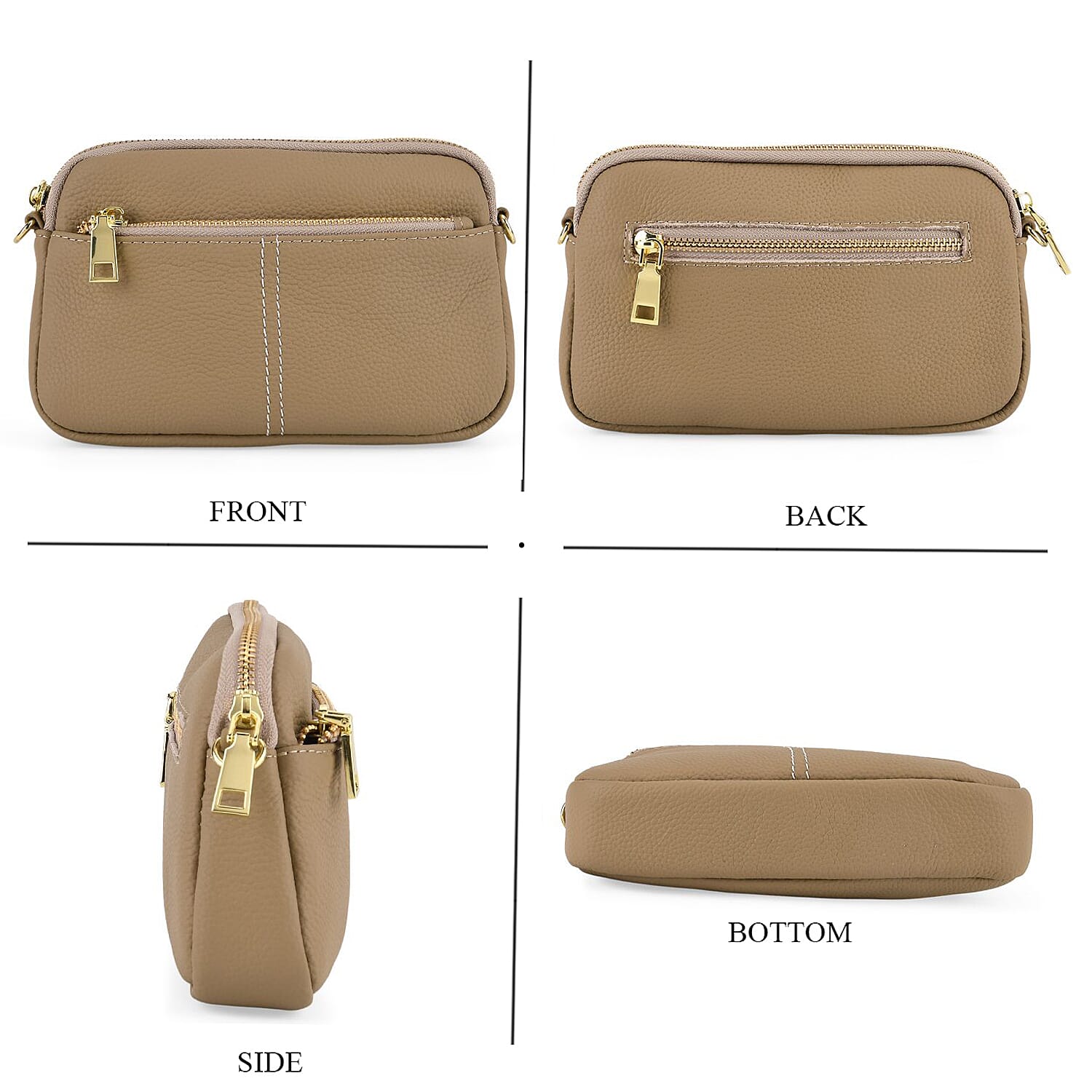 Crossbody Bag (Size - One Size) - Grey