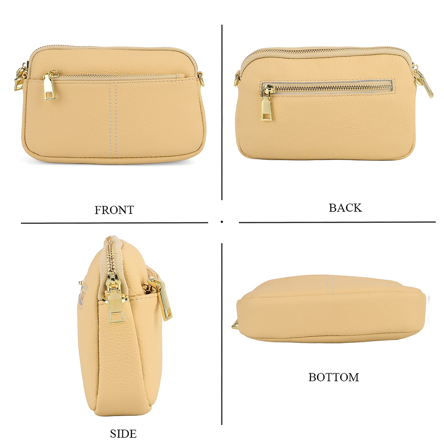 Crossbody Bag (Size - One Size) - Yellow