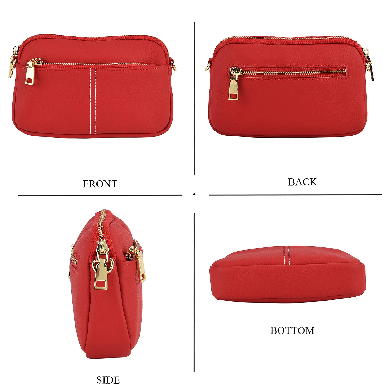 Crossbody Bag (Size - One Size) - Red