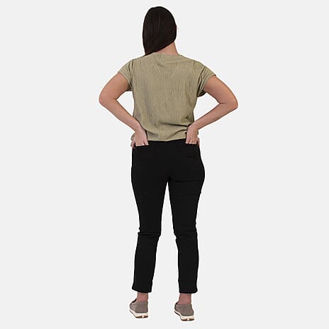 Sugar Crisp Classic Stretch Denim Jeans (Size 22) - Black