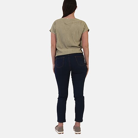 Sugar Crisp Classic Stretch Denim Jeans (Size 24) - Denim