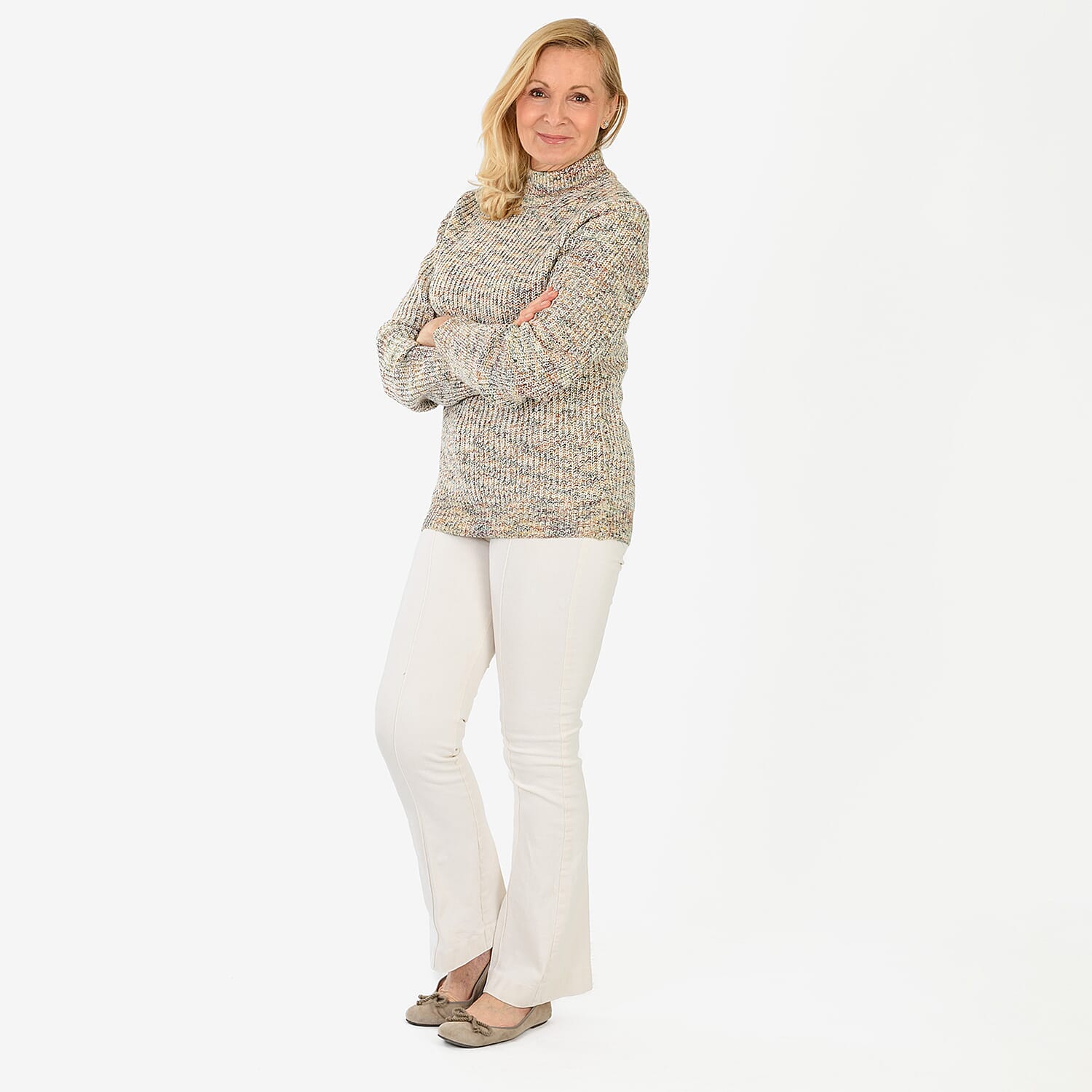 Closeout Deal Acrylic Jumper (Size - Small) - Multi Color