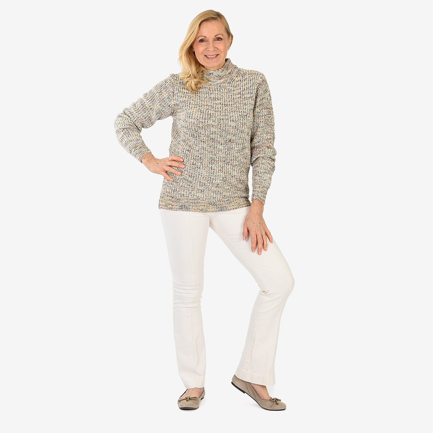 Closeout Deal Acrylic Jumper (Size - Small) - Multi Color