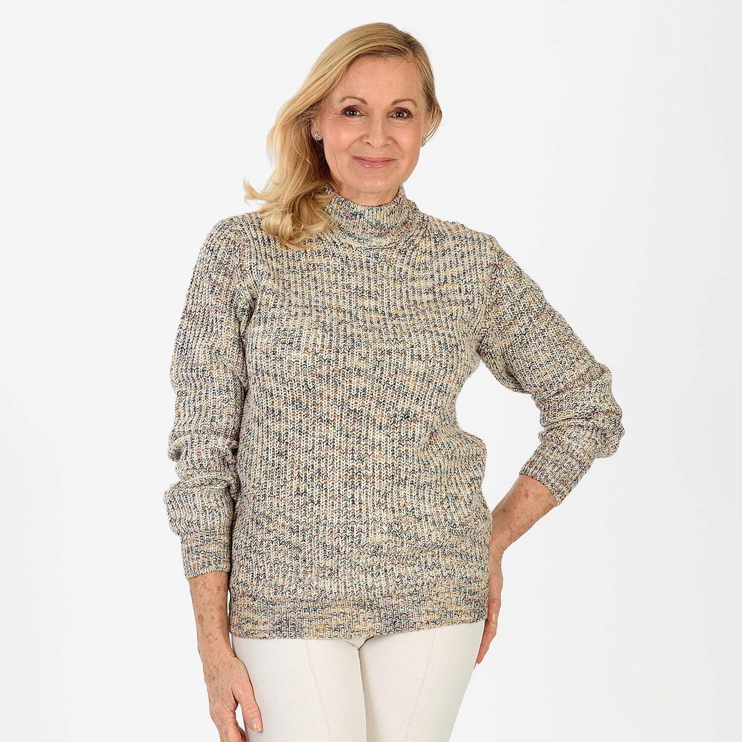 Closeout Deal Acrylic Jumper (Size - XL) - Multi Color