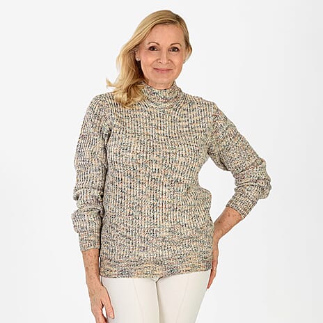Closeout Deal Acrylic Jumper (Size - XL) - Multi Color