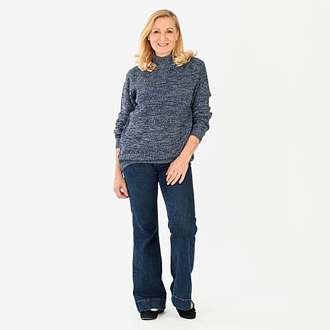 Limited Stock Smog Super Soft Jumper (Size 12 to 14) - Denim Blue