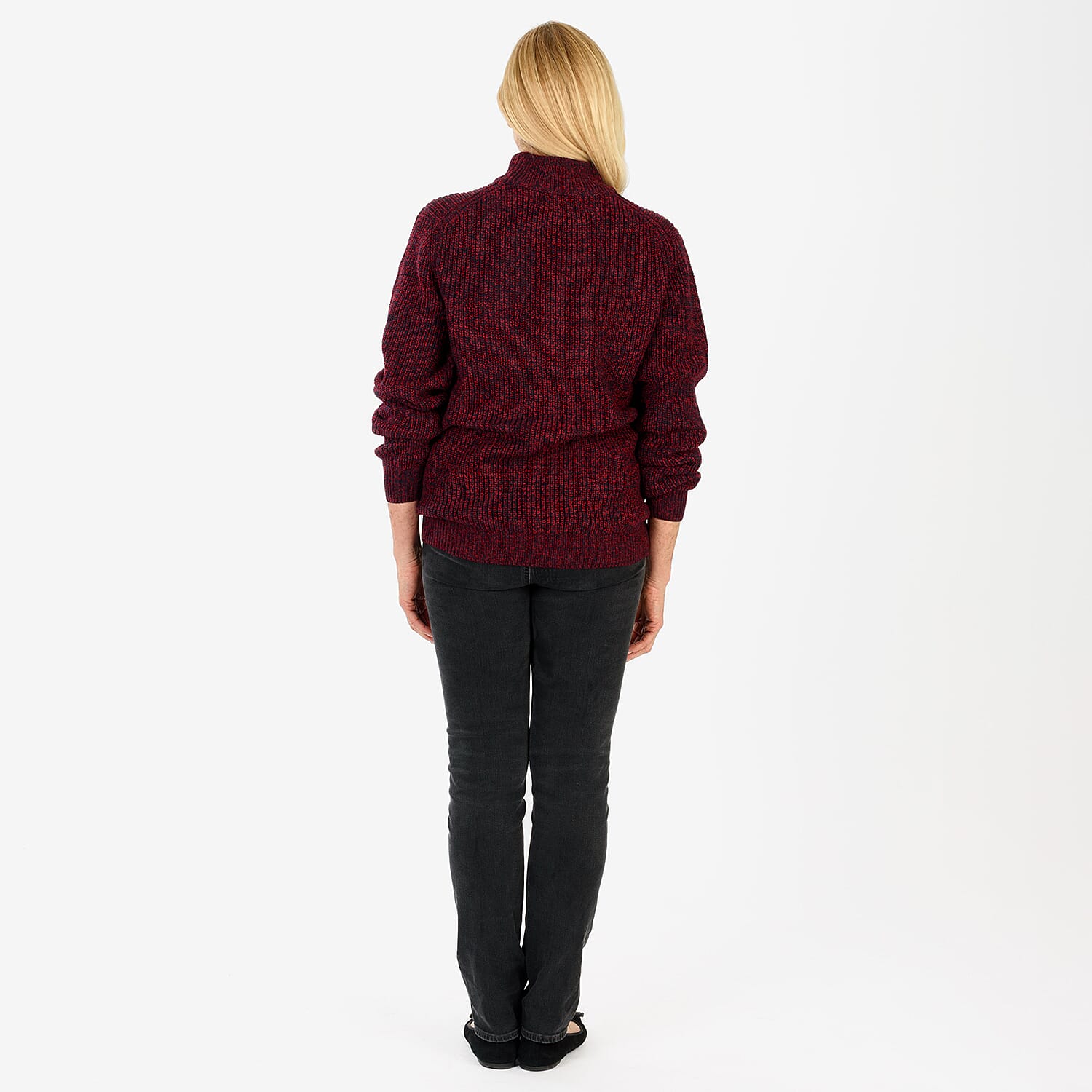 Closeout Deal Acrylic Jumper (Size - XL) - Burgundy