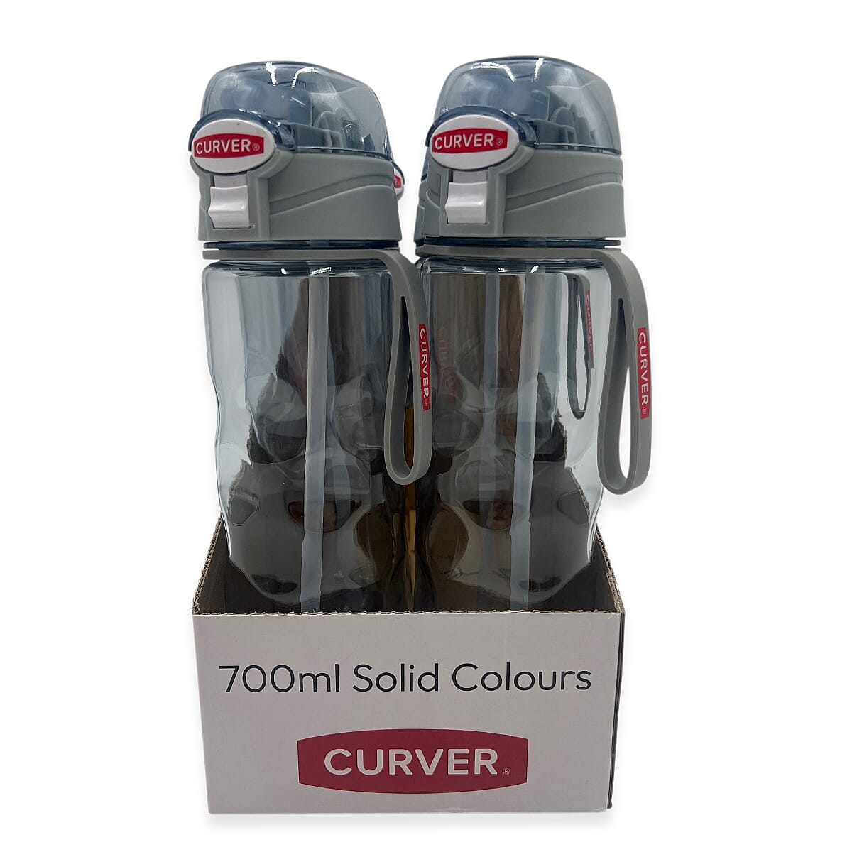 Curver Clear Bottle (700ml) - Grey