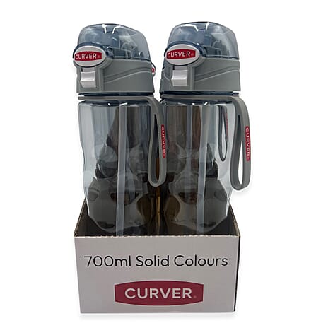 Curver Clear Bottle (700ml) - Grey