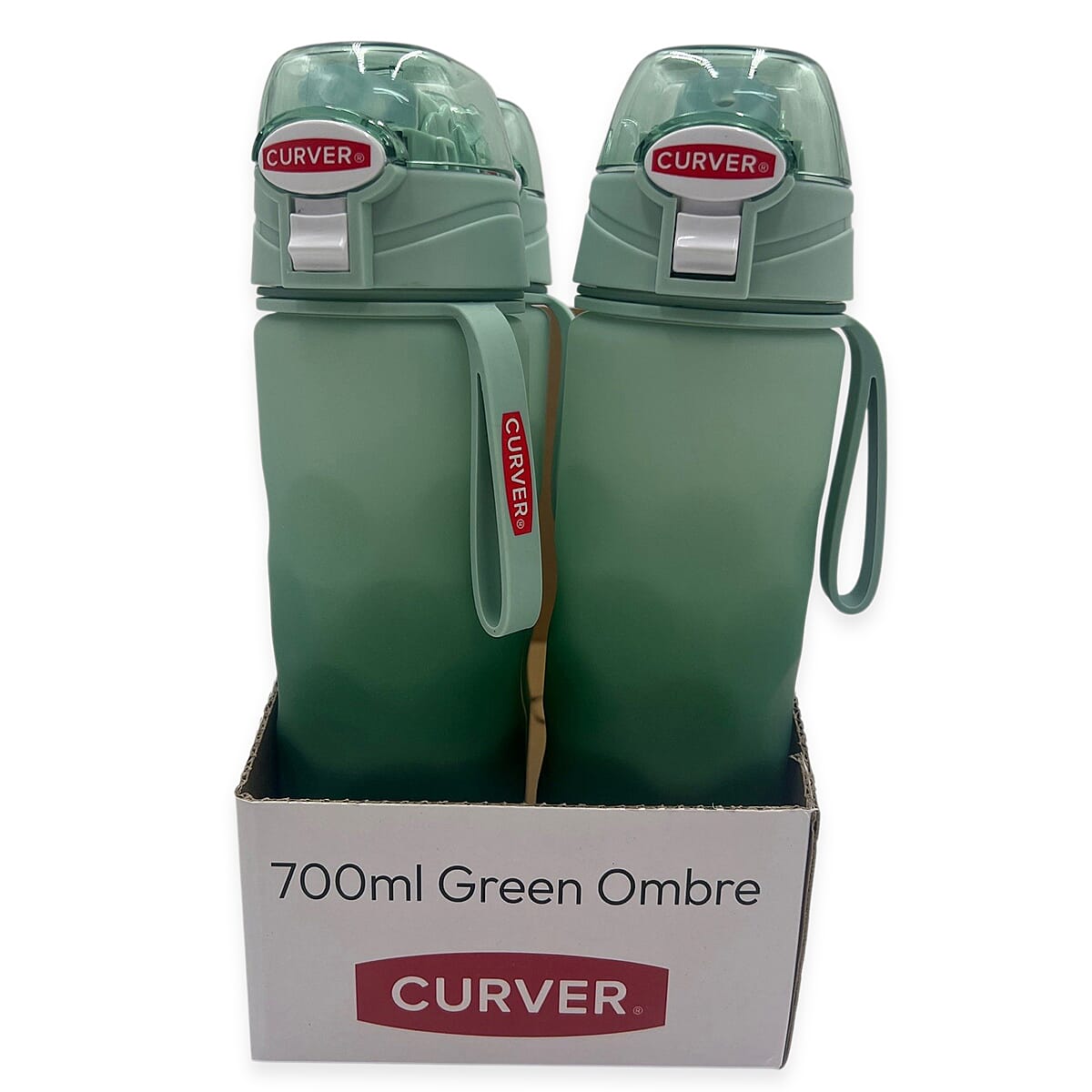 Curver Clear Bottle (700ml) - Green