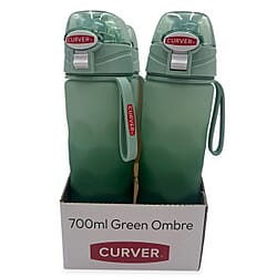 Curver Clear Bottle (700ml) - Green