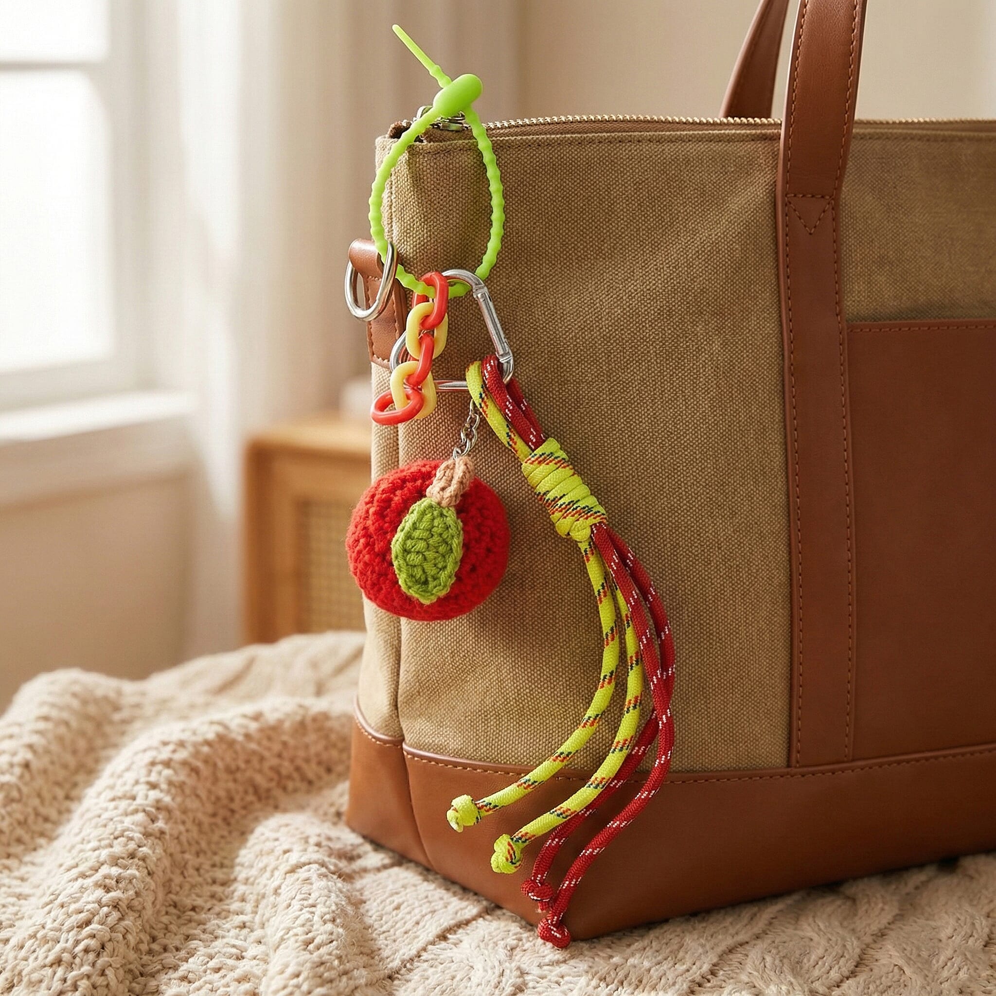 Keychain (Size - One Size) - Orange Red