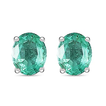 https://tjcuk.sirv.com/Products/84/2/8420926/D-Joy-Zambian-Emerald-White-Zircon-Dangling-Earring-with-Push-Back-in-_8420926_3.jpg?w=342&h=342