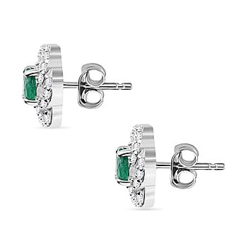 https://tjcuk.sirv.com/Products/84/2/8420995/D-Joy-Zambian-Emerald-White-Zircon-Floral-Earring-with-Push-Back-in-Rh_8420995_3.jpg?w=342&h=342